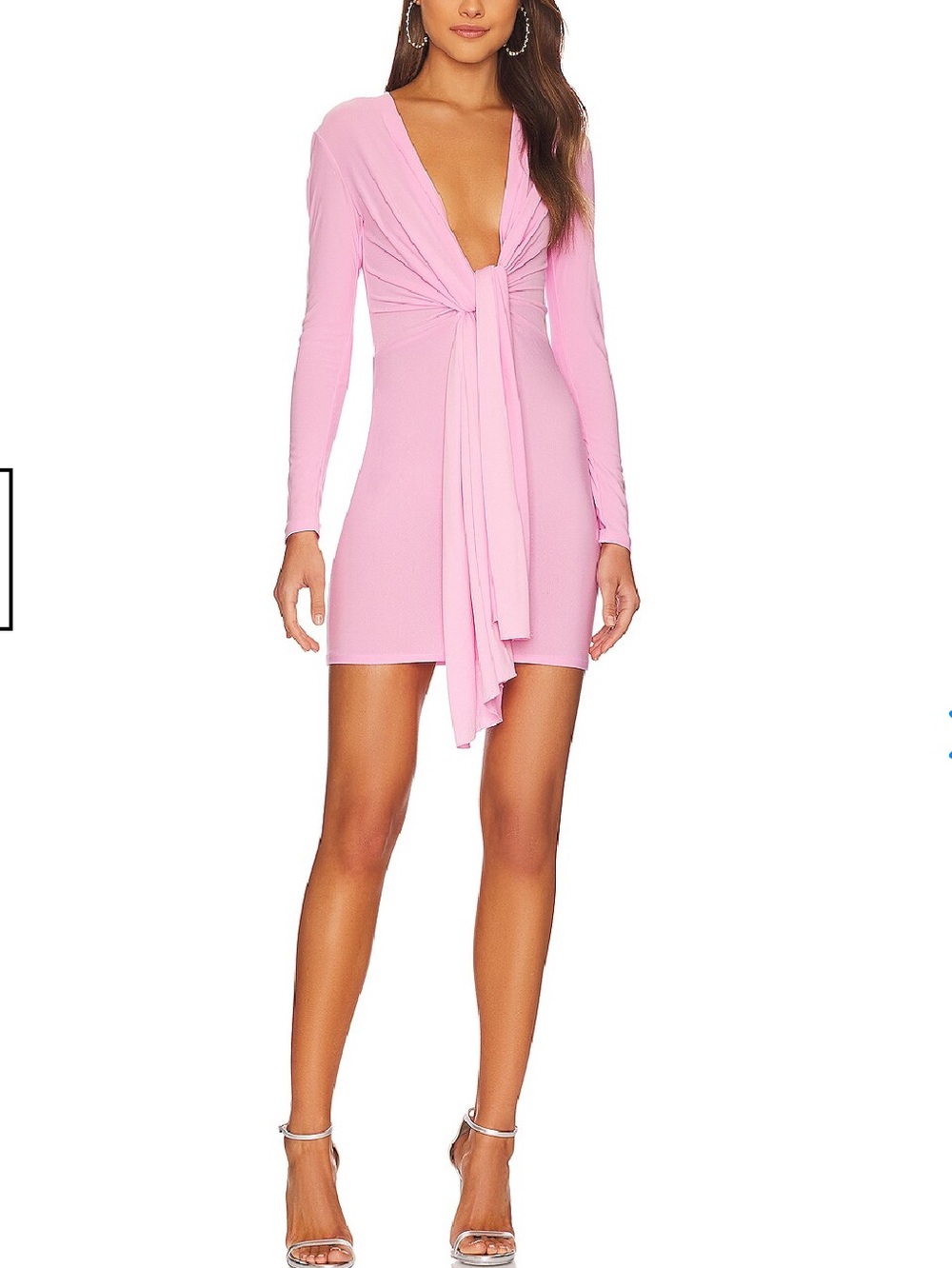 Solace London 'Renzo' Pink Bubblegum Mini Dress